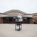 A cart full of teaching supplies sits outside Willow Run Middle School its last day open, Friday June 7.
Courtney Sacco I AnnArbor.com 